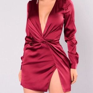 Fashion Nova satin silky dress